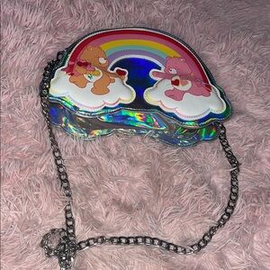 Care Bears Holographic Rainbow Crossbody Bag - Pink & Multicolor